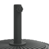 Parasol Base for Ø38 / 48 mm Poles 25 kg Round - Close-Up Angle