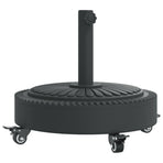 Parasol Base with Wheels for ?8 / 48 mm Poles 27 kg Round