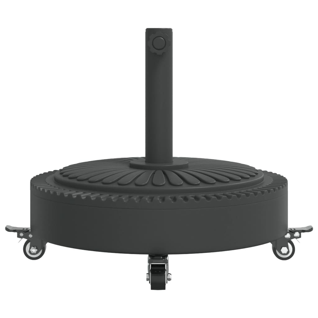 Parasol Base with Wheels for ?8 / 48 mm Poles 27 kg Round