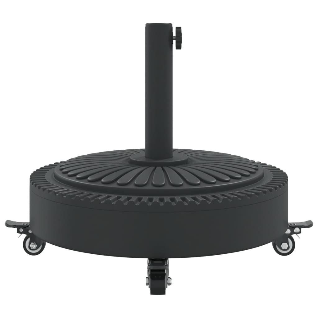 Parasol Base with Wheels for ?8 / 48 mm Poles 27 kg Round