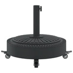 Parasol Base with Wheels for ?8 / 48 mm Poles 27 kg Round