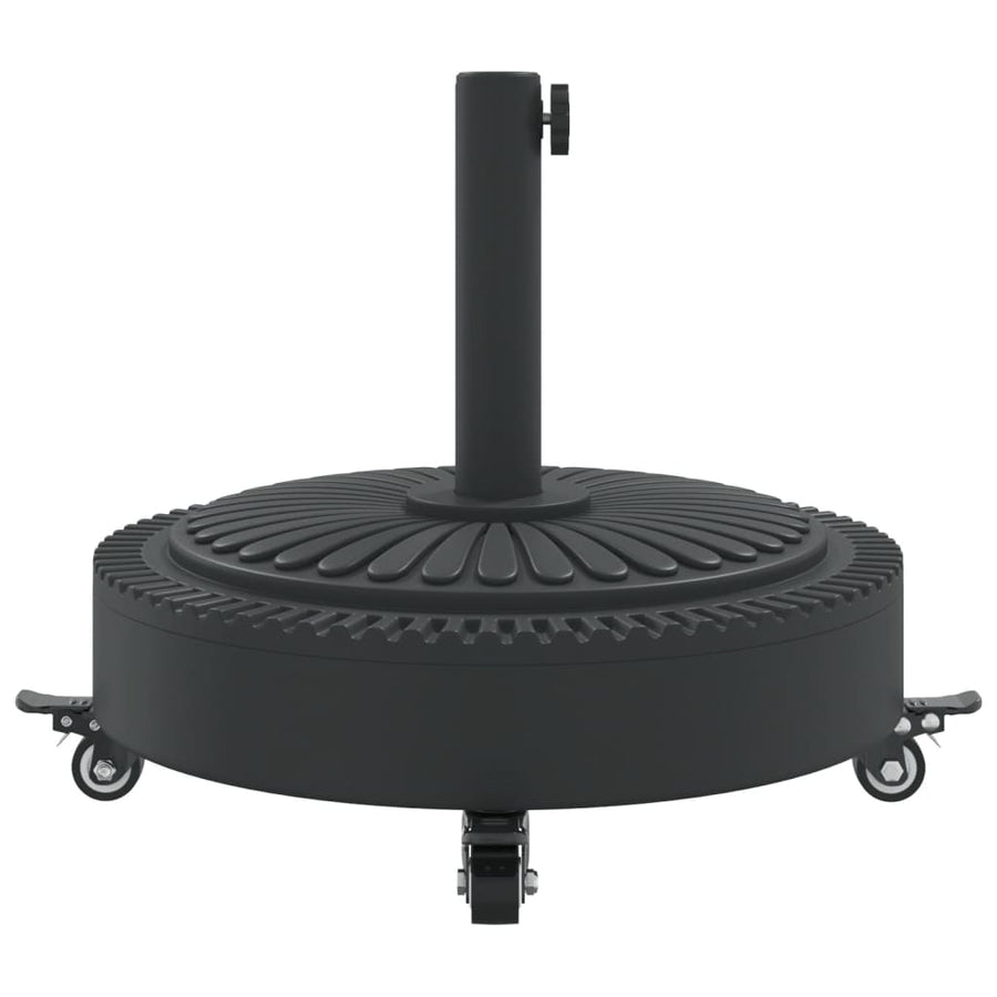 Parasol Base with Wheels for ?8 / 48 mm Poles 27 kg Round