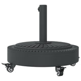 Parasol Base with Wheels for ?8 / 48 mm Poles 27 kg Round