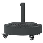 Parasol Base with Wheels for ?8 / 48 mm Poles 27 kg Round