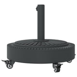 Parasol Base with Wheels for Ø38 / 48 mm Poles 27 kg Round - Rear View