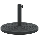 Parasol Base for Ø38 / 48 mm Poles 12 kg Round - 45-Degree Angle