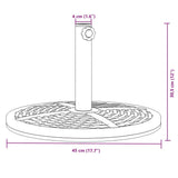 Parasol Base for ?8 / 48 mm Poles 12 kg Round