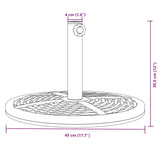 Parasol Base for Ø38 / 48 mm Poles 12 kg Round - Low Angle