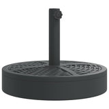 Parasol Base for Ø38 / 48 mm Poles 25 kg Round - Front View