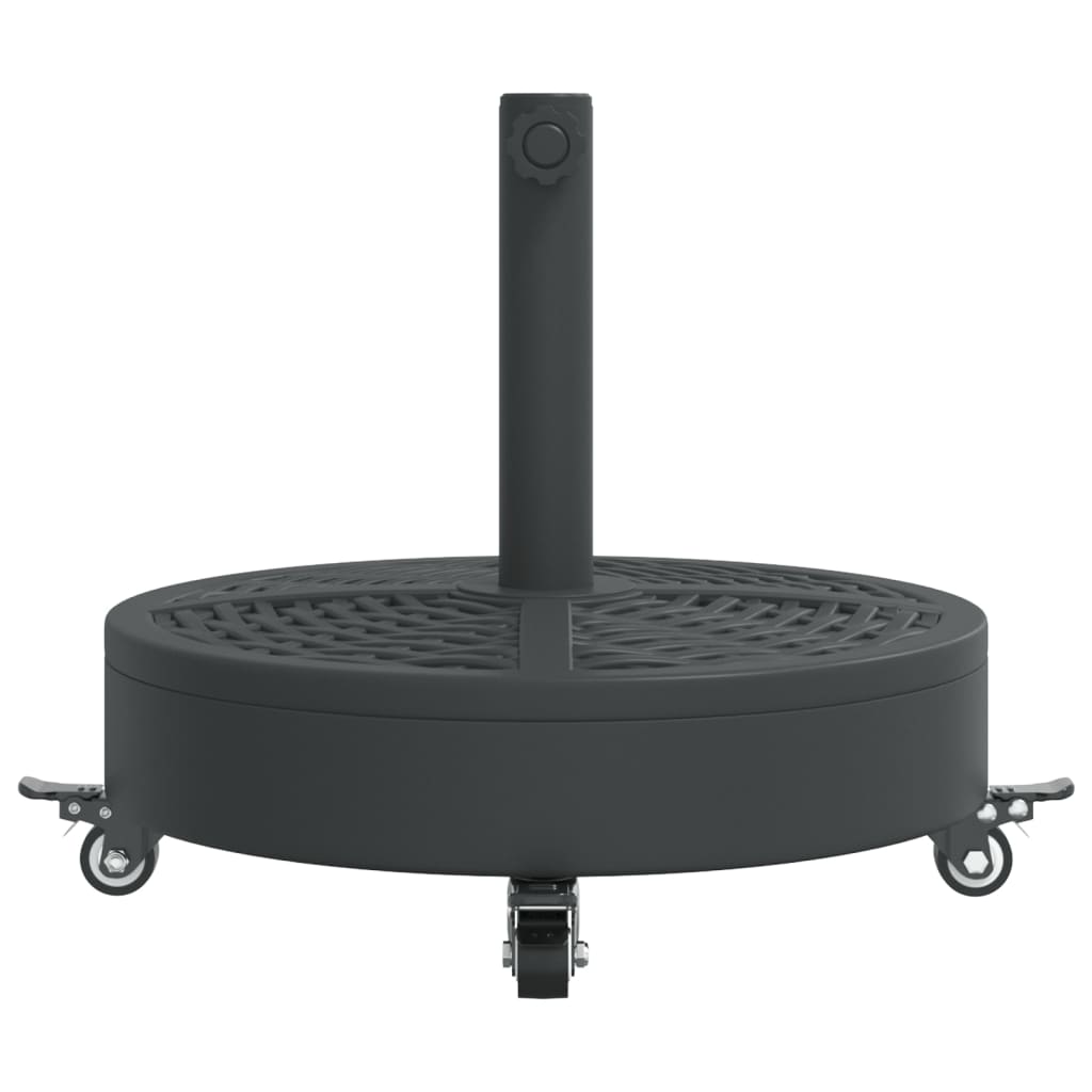 Parasol Base with Wheels for ?8 / 48 mm Poles 27 kg Round