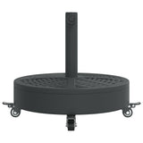 Parasol Base with Wheels for ?8 / 48 mm Poles 27 kg Round