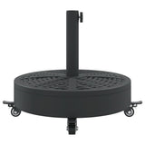 Parasol Base with Wheels for ?8 / 48 mm Poles 27 kg Round