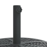Parasol Base with Wheels for Ø38 / 48 mm Poles 27 kg Round - Close-Up Angle