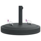 Parasol Base with Handles for ?8 / 48 mm Poles 25 kg Round