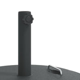 Parasol Base with Handles for Ø38 / 48 mm Poles 25 kg Round - Low Angle
