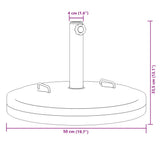 Parasol Base with Handles for ?8 / 48 mm Poles 25 kg Round