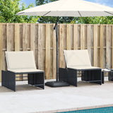 Parasol Base with Handles for Ø38 / 48 mm Poles 27 kg Square - Side View