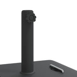 Parasol Base with Handles for Ø38 / 48 mm Poles 27 kg Square - Low Angle