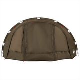 Fishing Tent 4-Person Olive Green Waterproof - Rear View