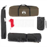 Fishing Tent 4-Person Olive Green Waterproof - Extra Image