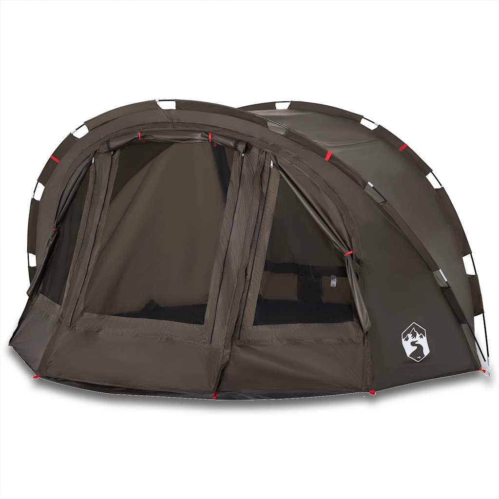 Fishing Tent 2-Person Brown Waterproof