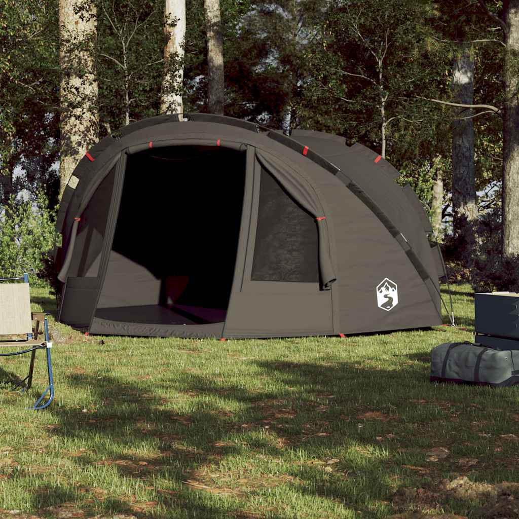 Fishing Tent 2-Person Brown Waterproof