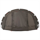 Fishing Tent 4-Person Brown Waterproof - Rear View