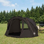 Fishing Tent 2-Person Brown Waterproof