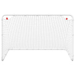 Soccer Goal White 122x81x81 cm Steel