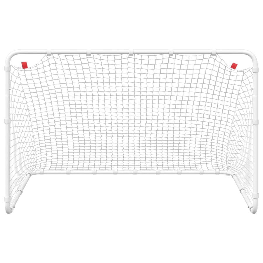 Soccer Goal White 122x81x81 cm Steel