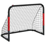 Soccer Goal with Net Red and Black 90x48x71 cm Steel