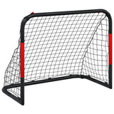 Soccer Goal with Net Red and Black 90x48x71 cm Steel - Front View