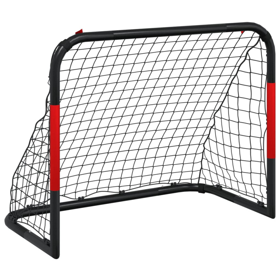 Soccer Goal with Net Red and Black 90x48x71 cm Steel