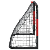 Soccer Goal with Net Red and Black 90x48x71 cm Steel - 45-Degree Angle