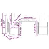 3 Piece Garden Bistro Set with Cushions Black Poly Rattan - Close-Up Angle