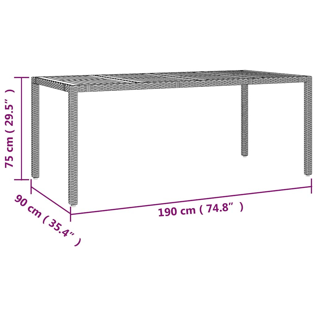 9 Piece Garden Bistro Set with Cushions Grey Poly Rattan