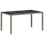 7 Piece Garden Dining Set with Cushions Light Grey