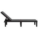 4-Way Height Adjustable Sun Lounger 155.5x57x28 cm Polypropylene - 45-Degree Angle