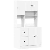 Kitchen Cabinet White 95x50x180 cm Engineered Wood - Front View