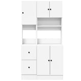 Kitchen Cabinet White 95x50x180 cm Engineered Wood - Top-Down View