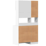 Kitchen Cabinet White 95x50x180 cm Engineered Wood - Rear View