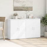 Sideboards 2 pcs White 60x31x70 cm Engineered Wood - Side View