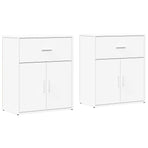 Sideboards 2 pcs White 60x31x70 cm Engineered Wood
