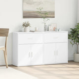 Sideboards 2 pcs White 60x31x70 cm Engineered Wood - Side View