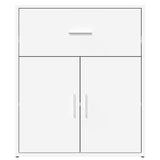 Sideboards 2 pcs White 60x31x70 cm Engineered Wood - 45-Degree Angle