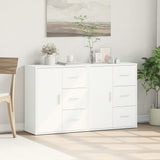 Sideboards 2 pcs White 60x31x70 cm Engineered Wood - Side View