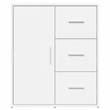 Sideboards 2 pcs White 60x31x70 cm Engineered Wood - 45-Degree Angle