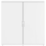 Sideboards 2 pcs White 79x38x80 cm Engineered Wood - 45-Degree Angle