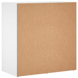 Sideboards 2 pcs White 79x38x80 cm Engineered Wood - Close-Up Angle