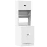 Kitchen Cabinet White 60x50x180 cm Engineered Wood - Front View